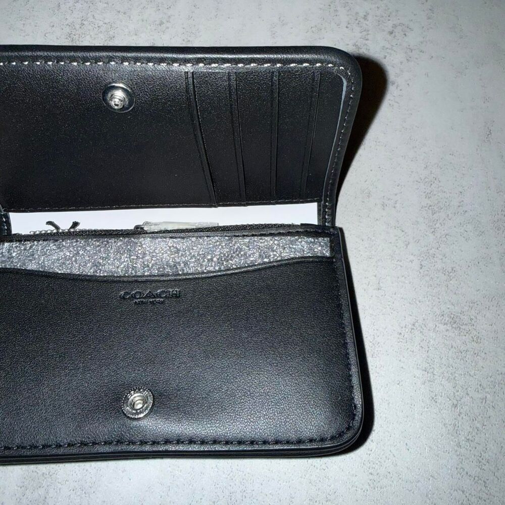 Coach Black Crystal Essential Wallet - Picture 3 of 5